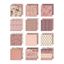 Tim Holtz Paper 12x12" - Palette Collection / Pink